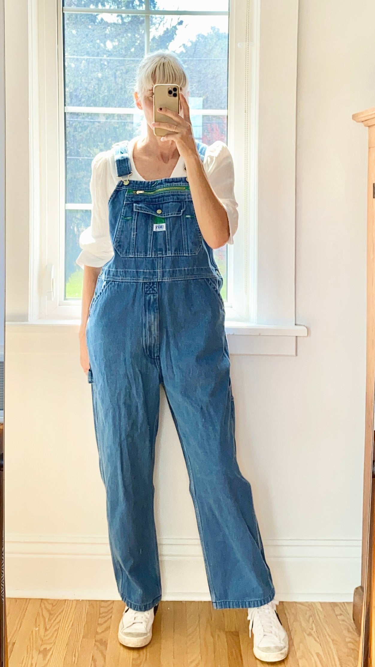 Vintage Liberty Denim Carpenter Overalls Medium Blue Wash Size L XL