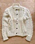 Handknit Fisherman Cardigan 8-10years