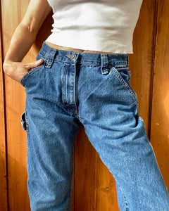 Vintage Wrangler Carpenters Dark Blue Wash Jeans size 31