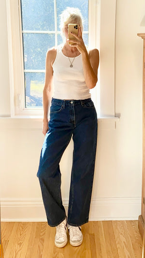 Vintage Levis 517 Dark Blue Wash Jeans USA size 30