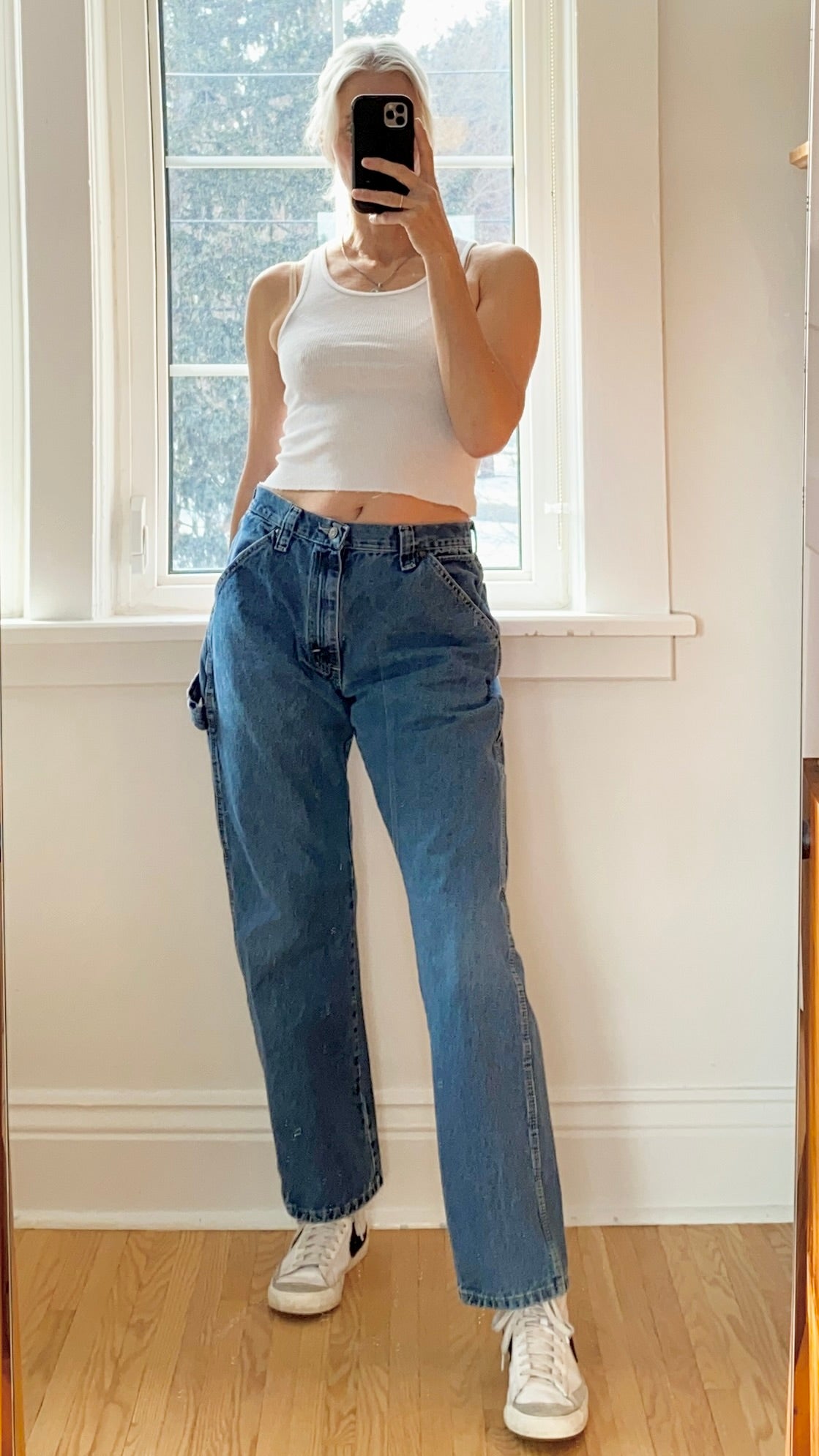 Vintage Wrangler Carpenters Dark Blue Wash Jeans size 31