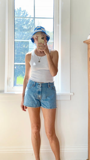 Vintage Levis Shorts Medium Wash Size 31