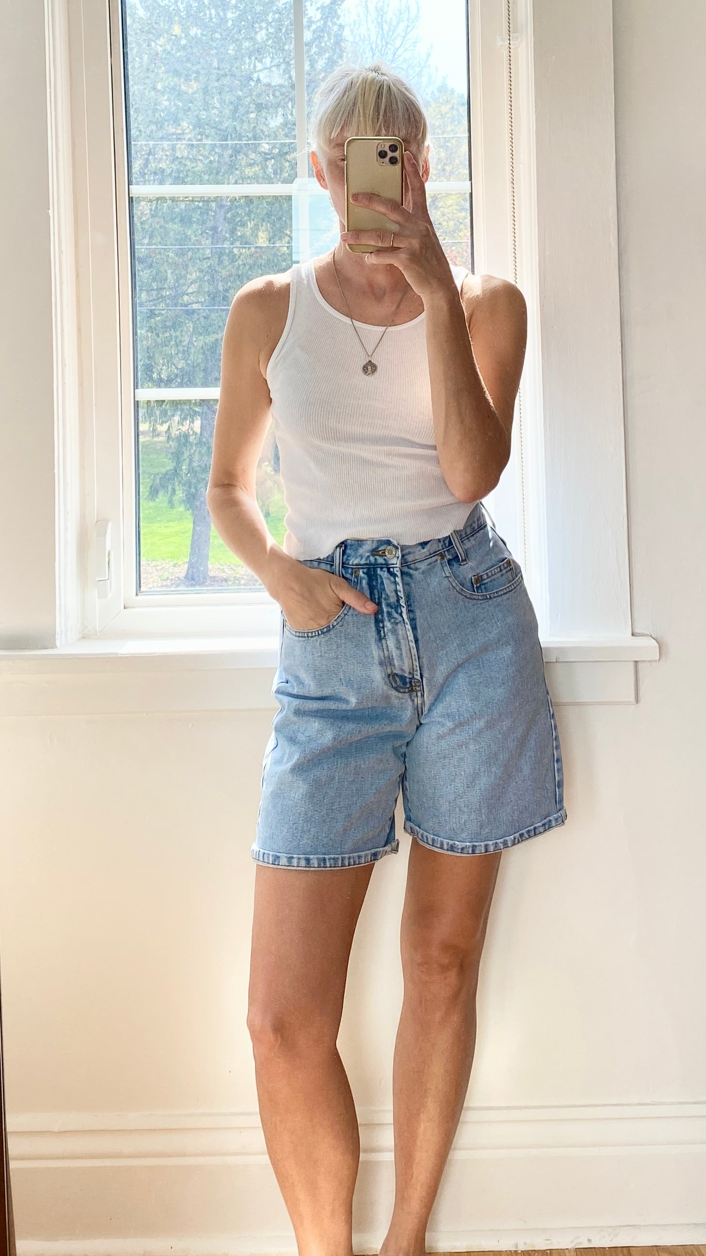 Vintage Shorts Light Wash Size 27