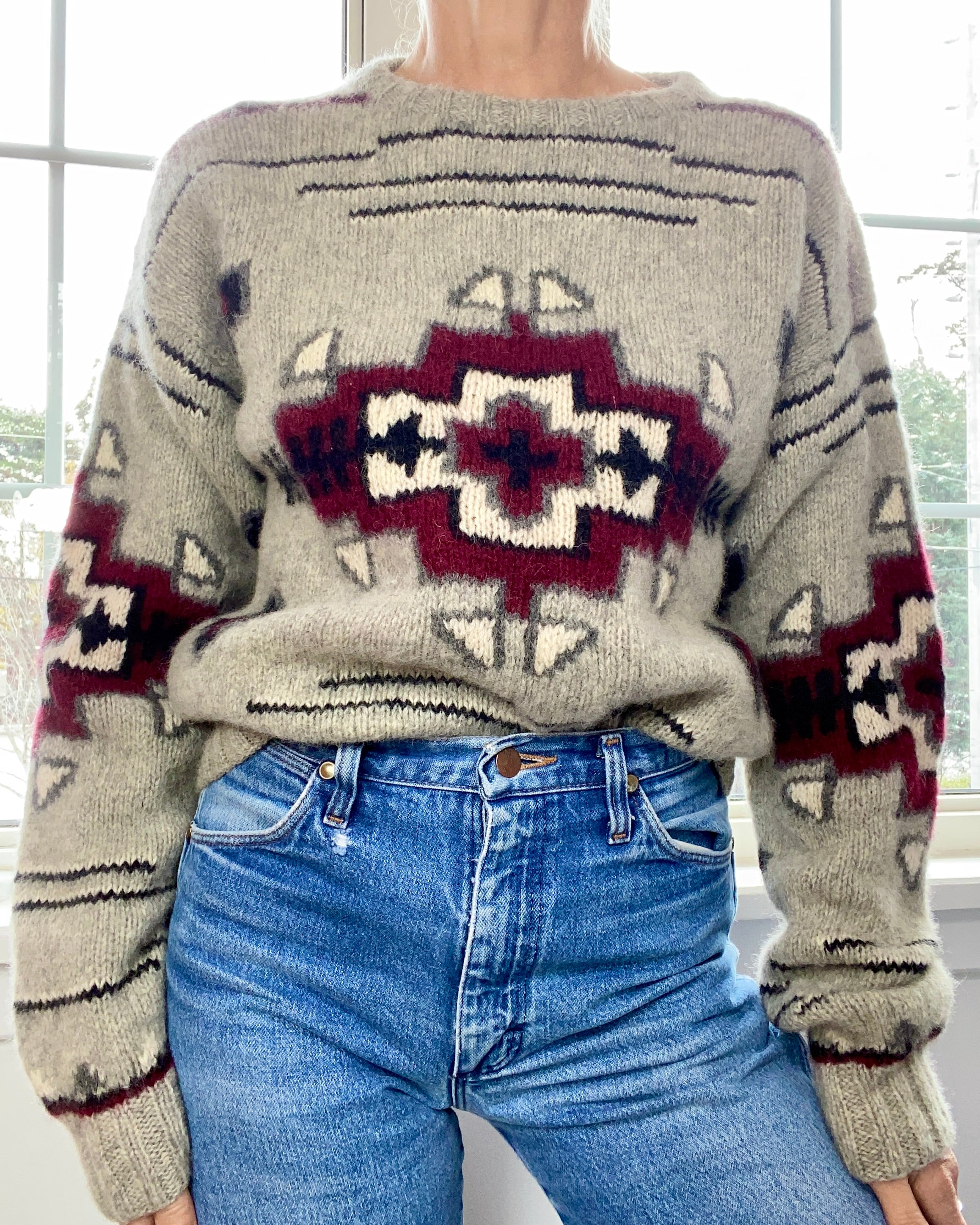 VINTAGE Eddie Bauer Southwestern Style Sweater