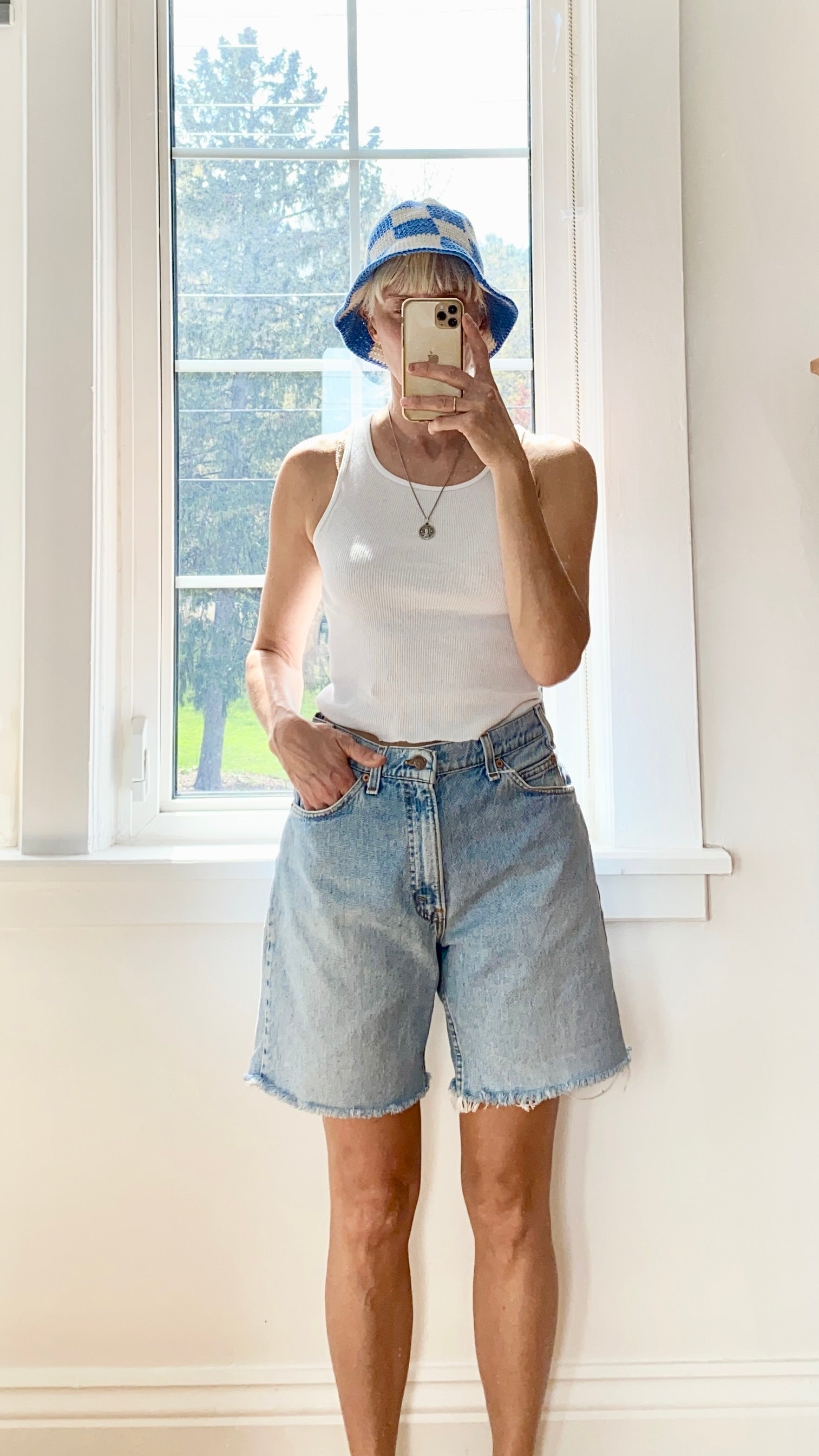 Vintage Levis Orange Tab Shorts Light Wash Size 30