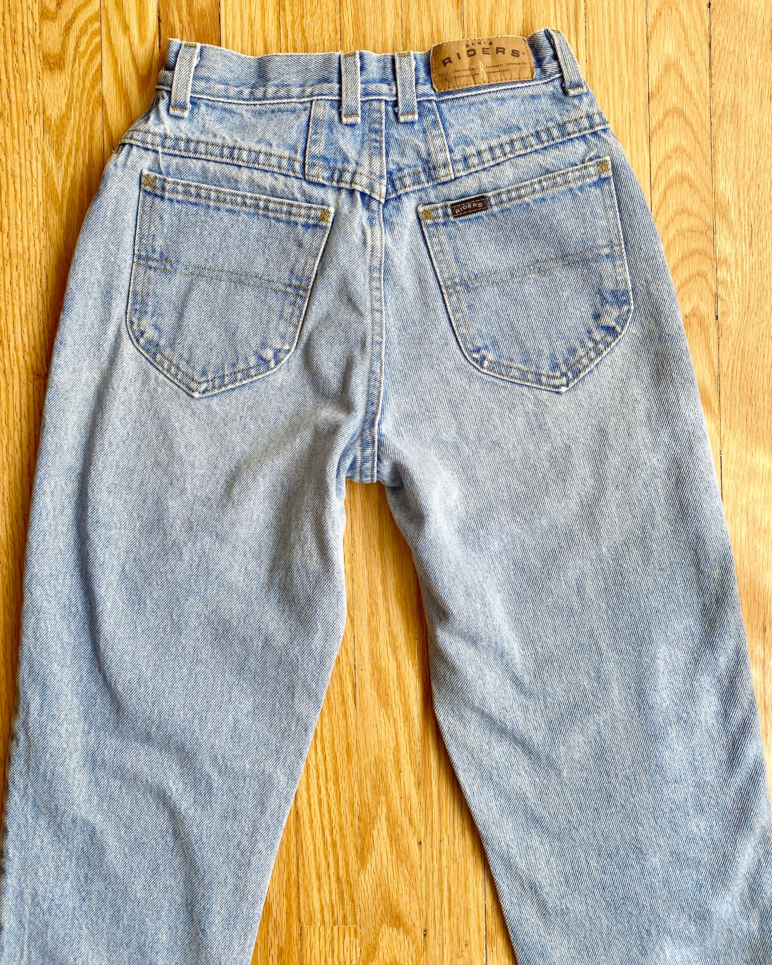 Vintage Riders Light Wash Jeans size 25 Made in USA