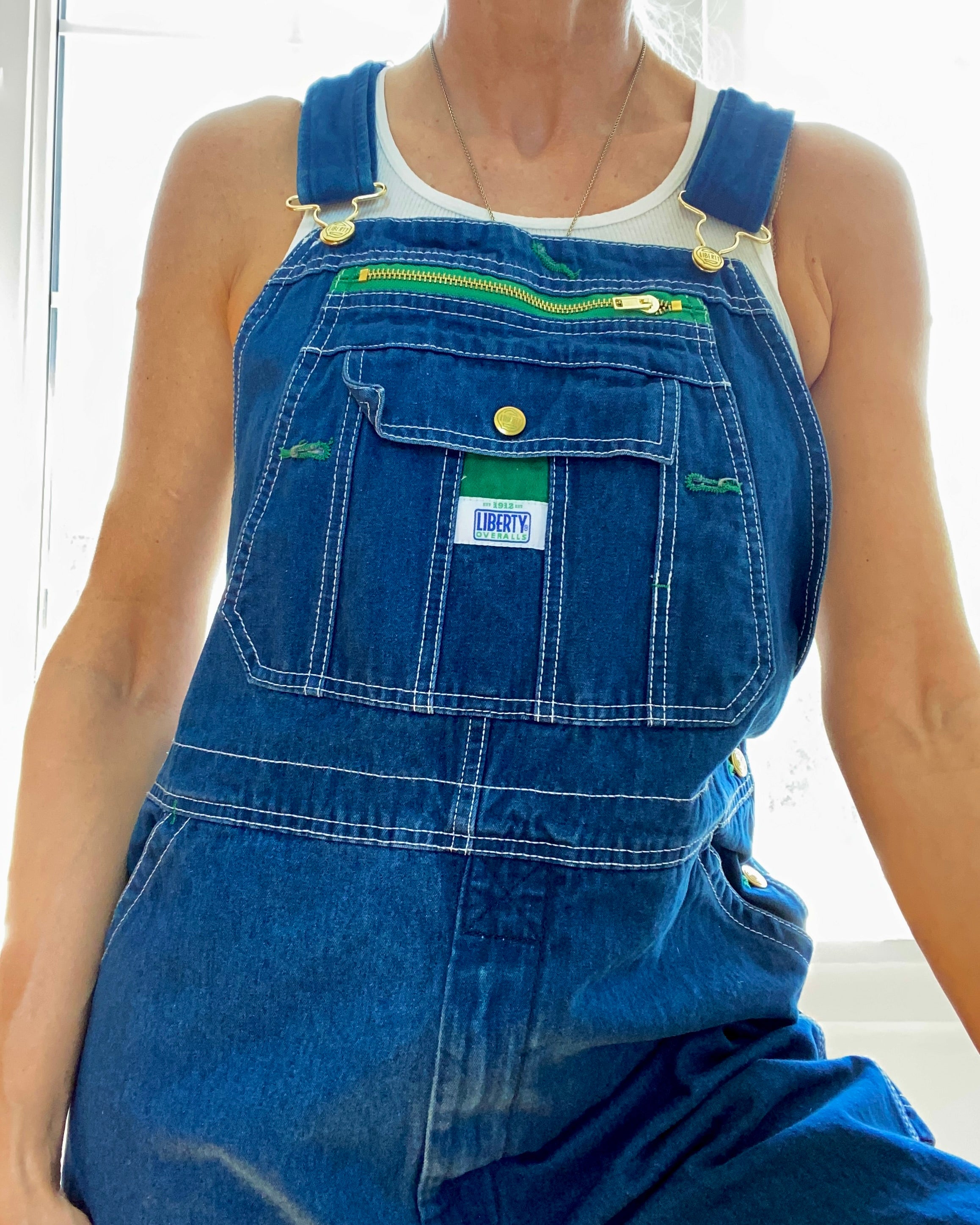 Vintage Liberty Denim Carpenter Overalls Size L