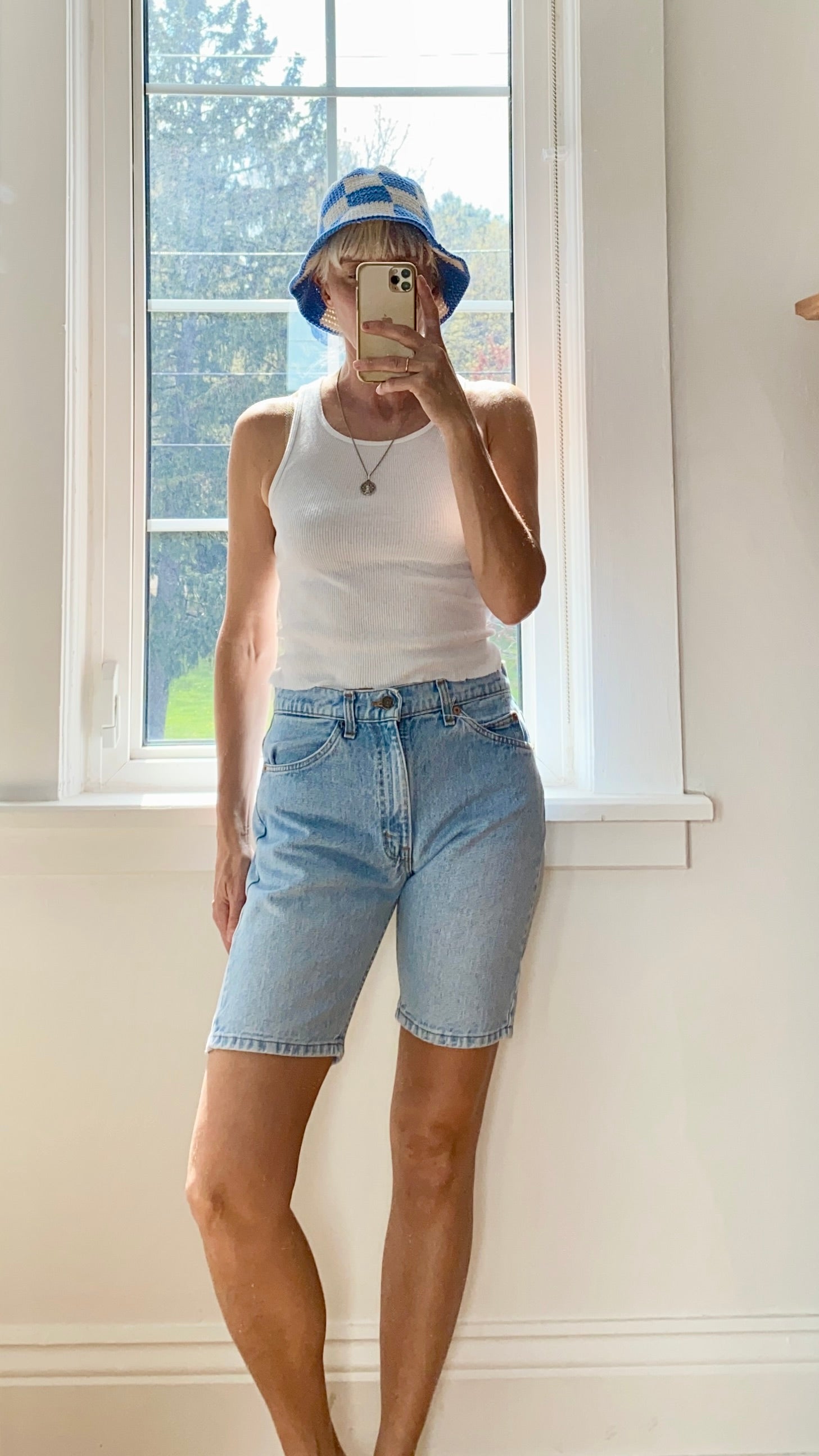 Vintage Levis Orange Tab Shorts Light Wash Size 29