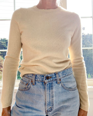 Cashmere Cream Crew Neck
