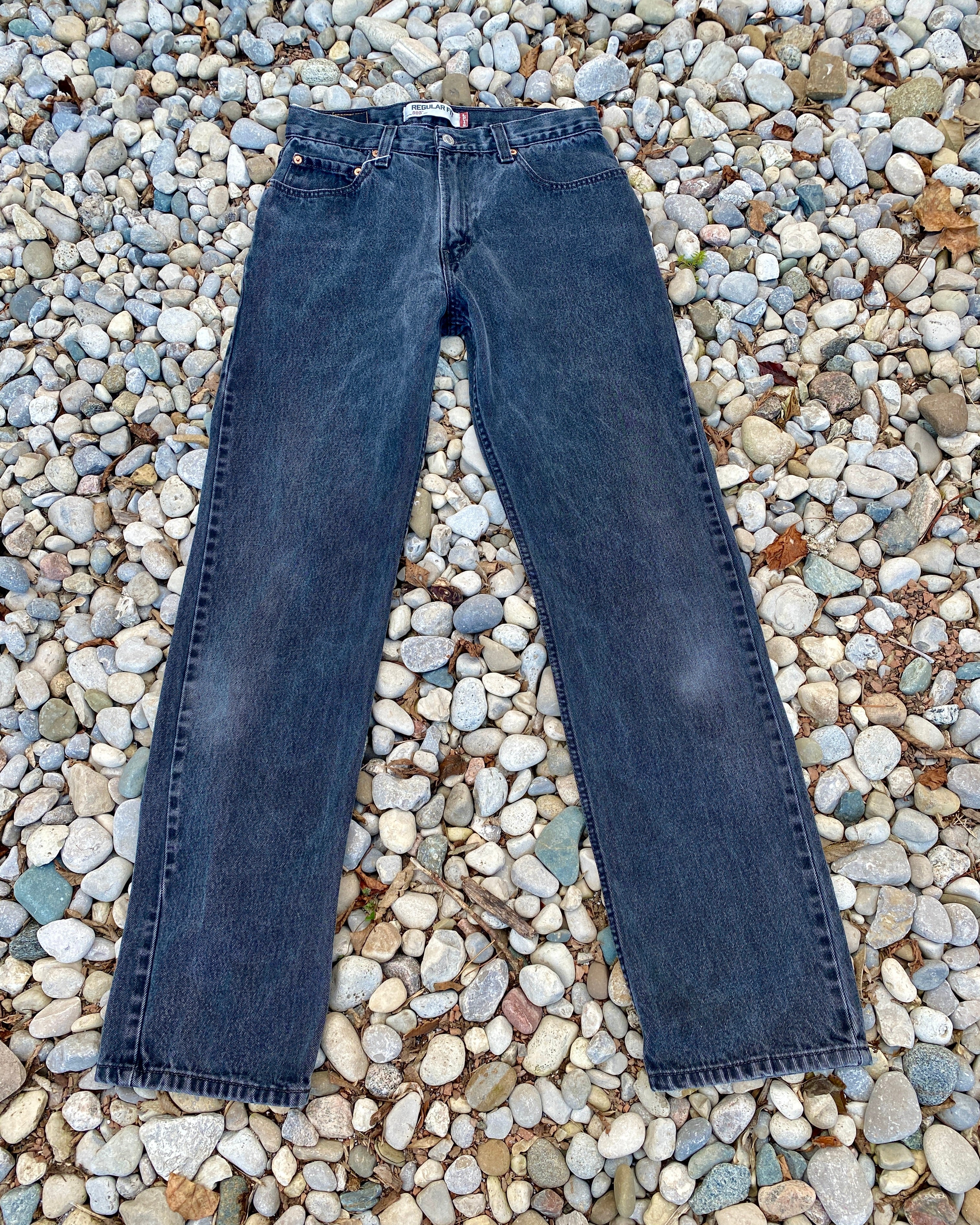 Vintage Levis 505 Black Wash Jeans size 32