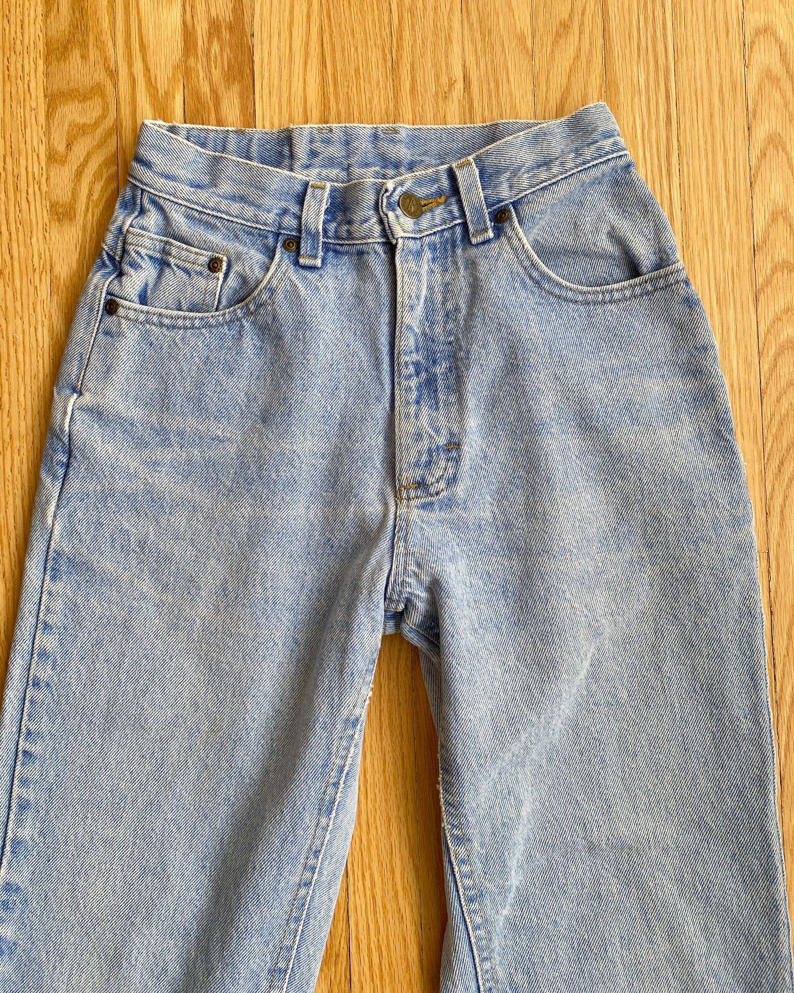 Vintage Riders Light Wash Jeans size 23 Made in USA