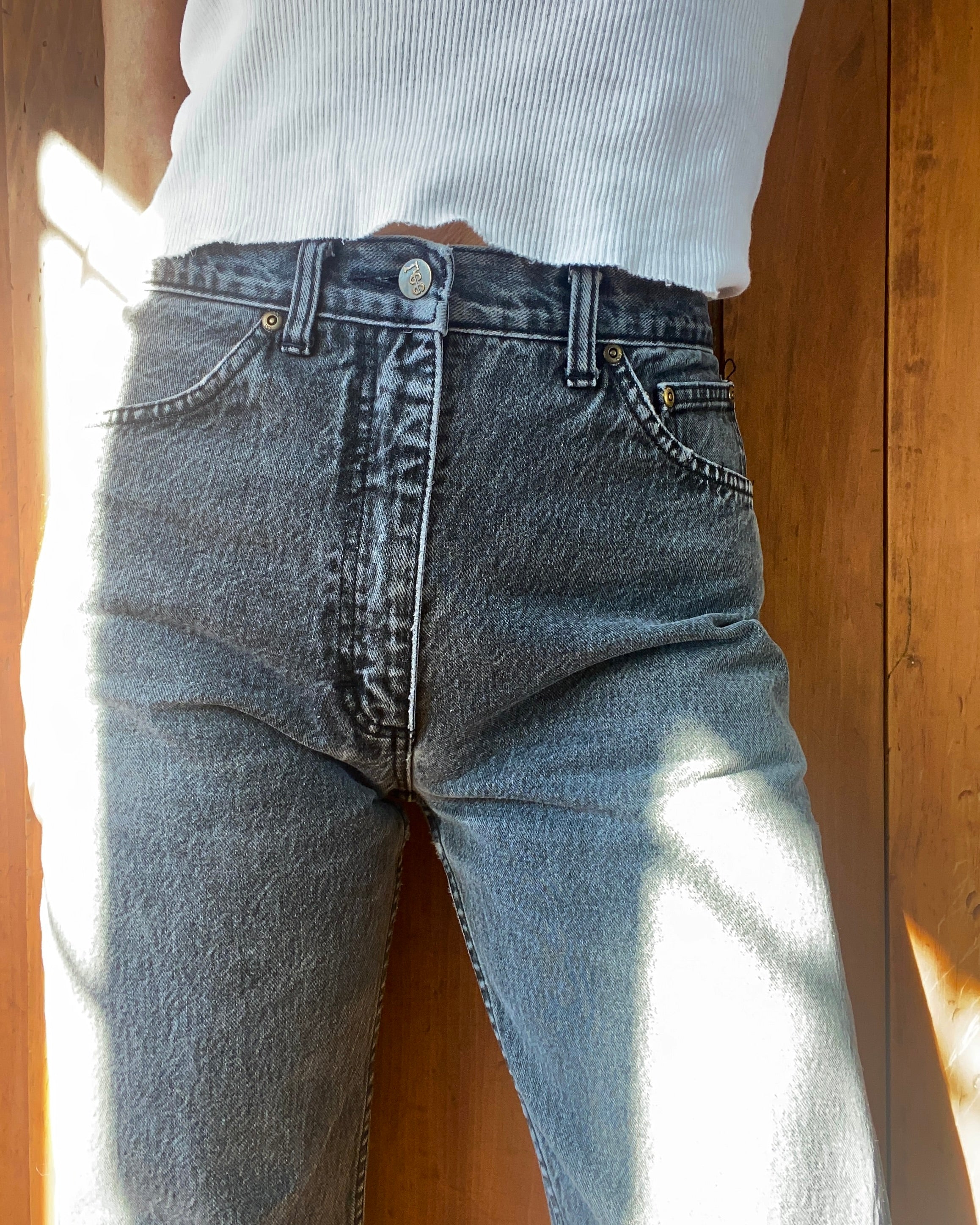 Vintage 1990s Lee Black Wash Jeans size 29 USA