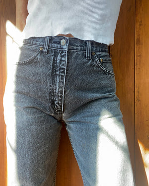 Vintage 1990s Lee Black Wash Jeans size 29 USA