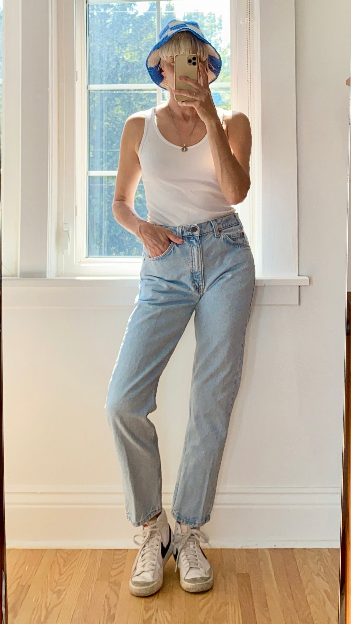 Vintage Levis 505 Orange Tab Light Wash size 31