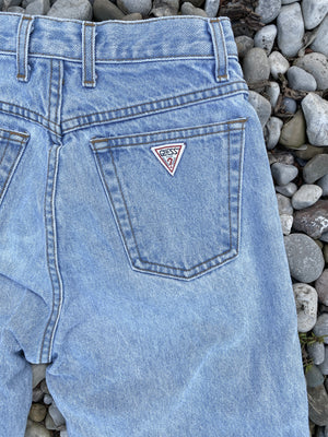 Vintage 1990s Guess by Georges Marciano Made in USA Light Wash Jeans size 27