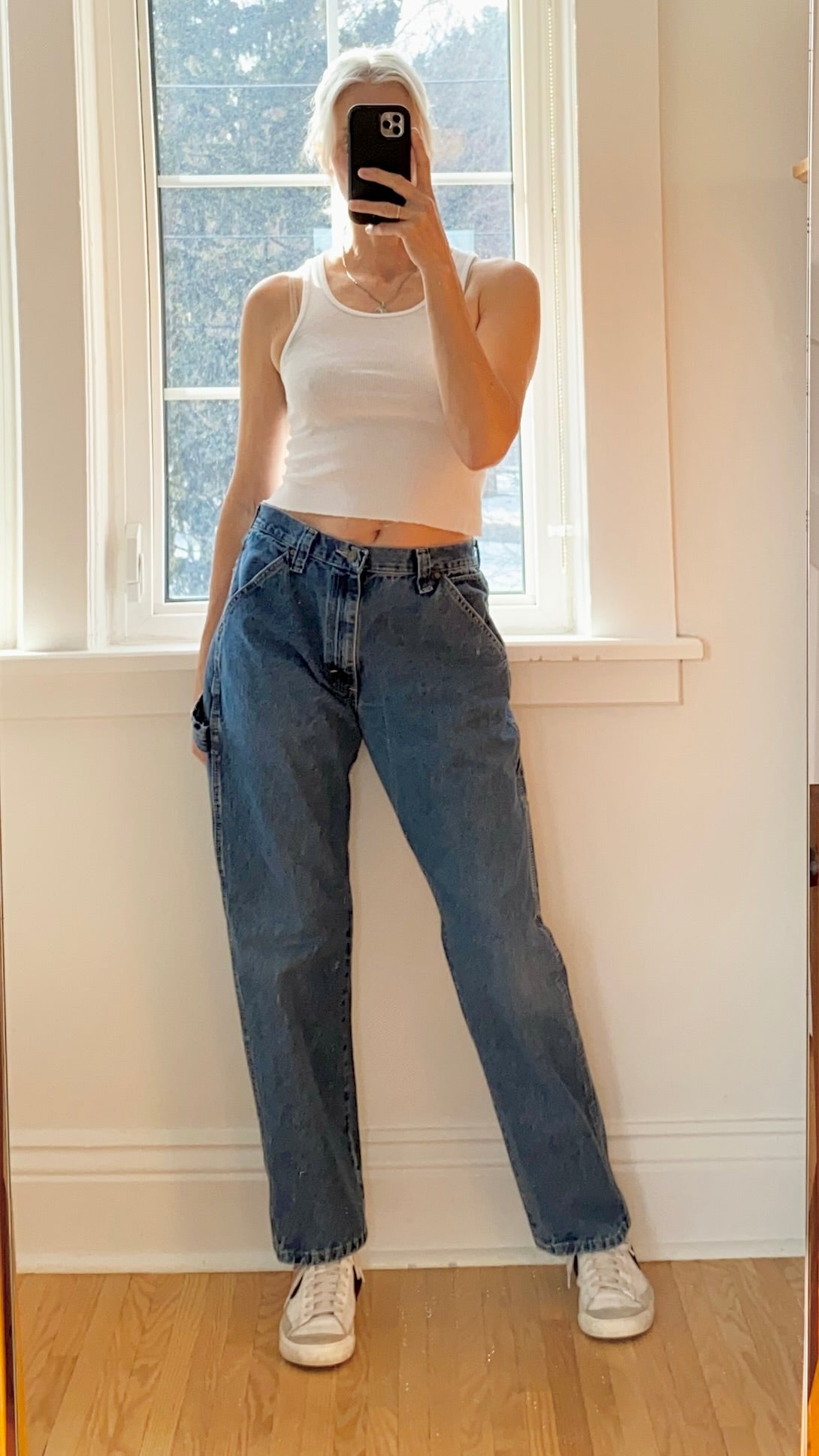 Vintage Wrangler Carpenters Dark Blue Wash Jeans size 31