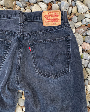 Vintage Levis 505 Black Wash Jeans size 32