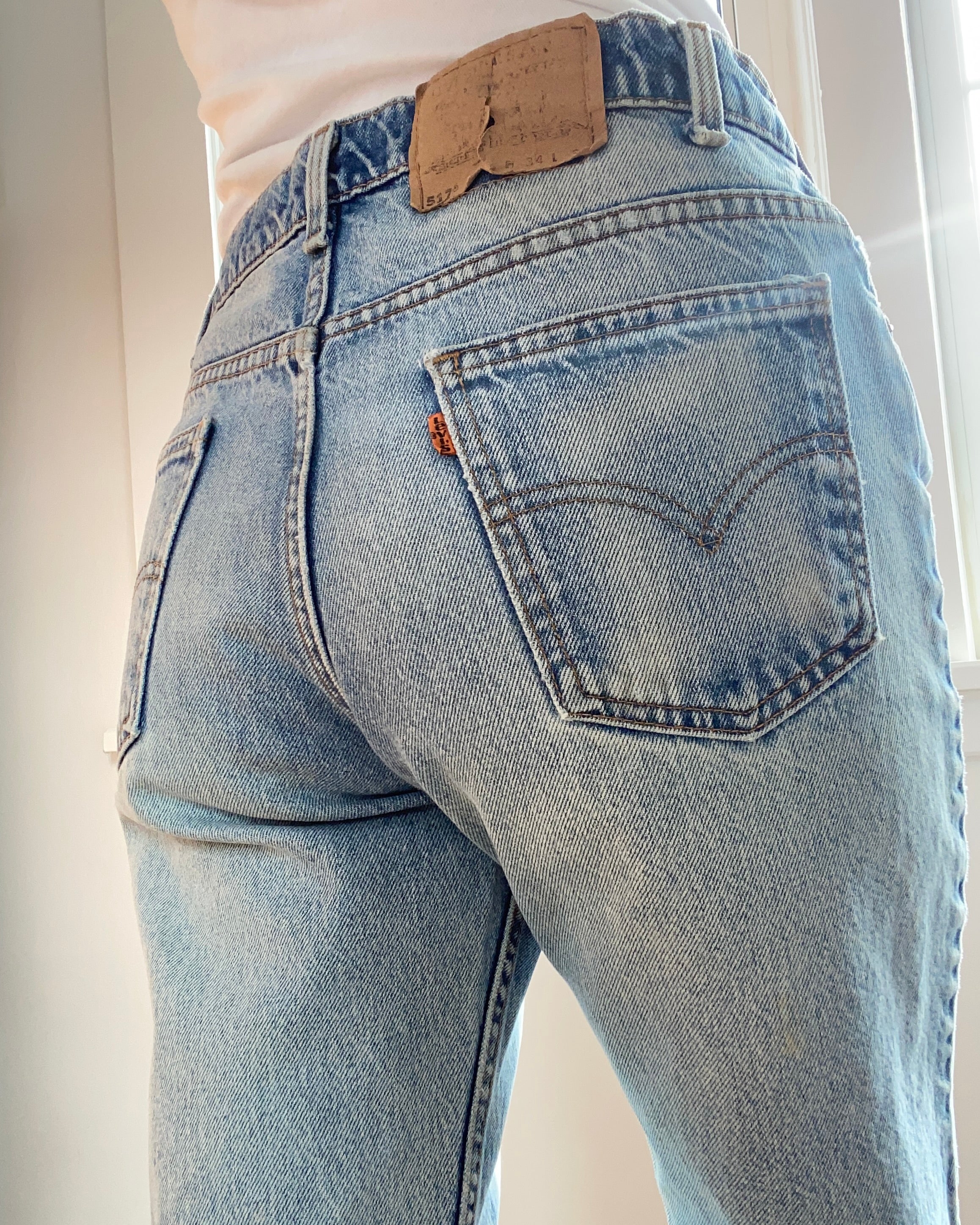 Vintage Levis 517 Light Wash Jeans size 32