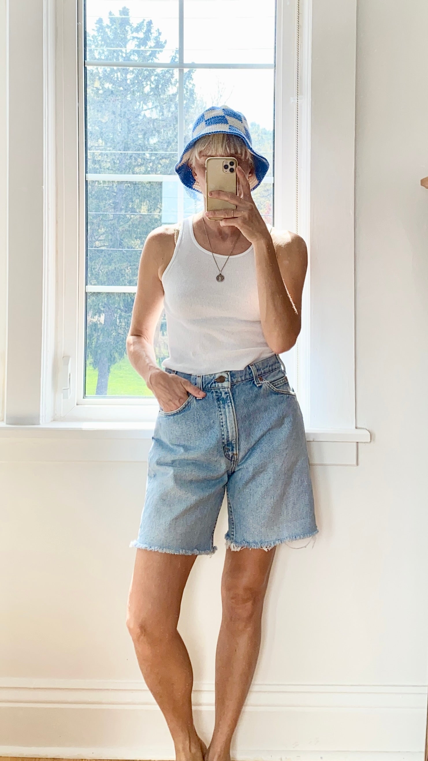 Vintage Levis Orange Tab Shorts Light Wash Size 30