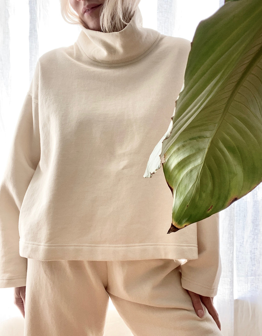 LLOYD Turtleneck Sweatshirt Natural