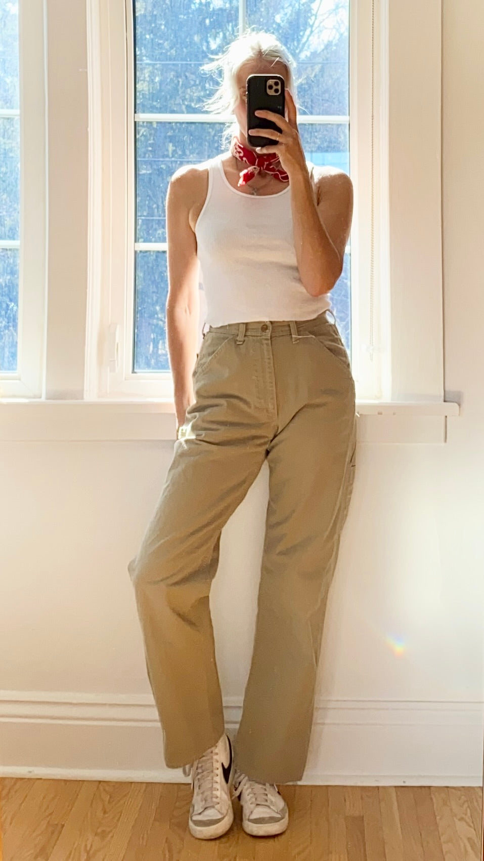 Vintage LEE Carpenters Tan Wash Jeans Pants size 27 28 29