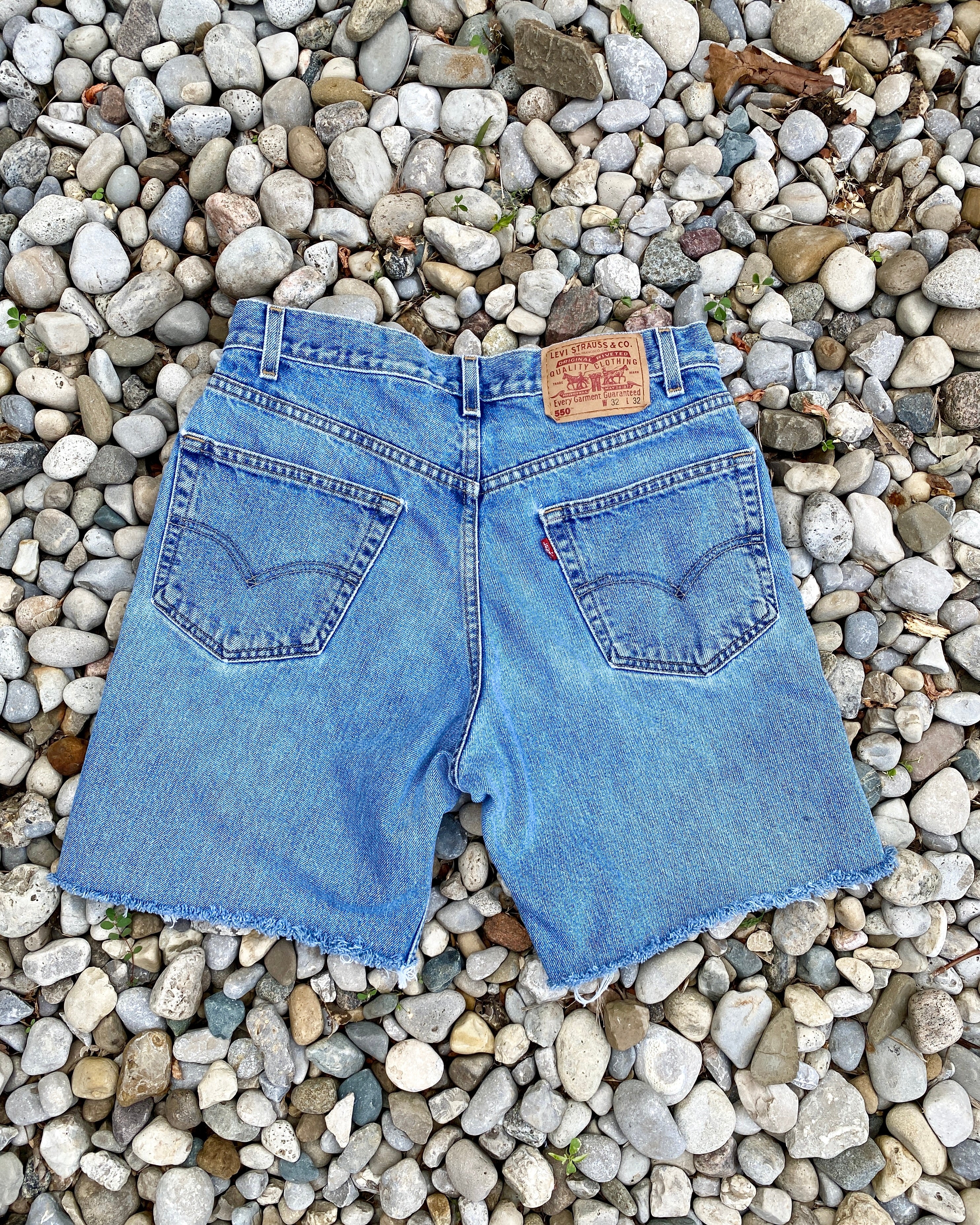 Vintage Levis Red Tab Shorts Light Wash Size 32