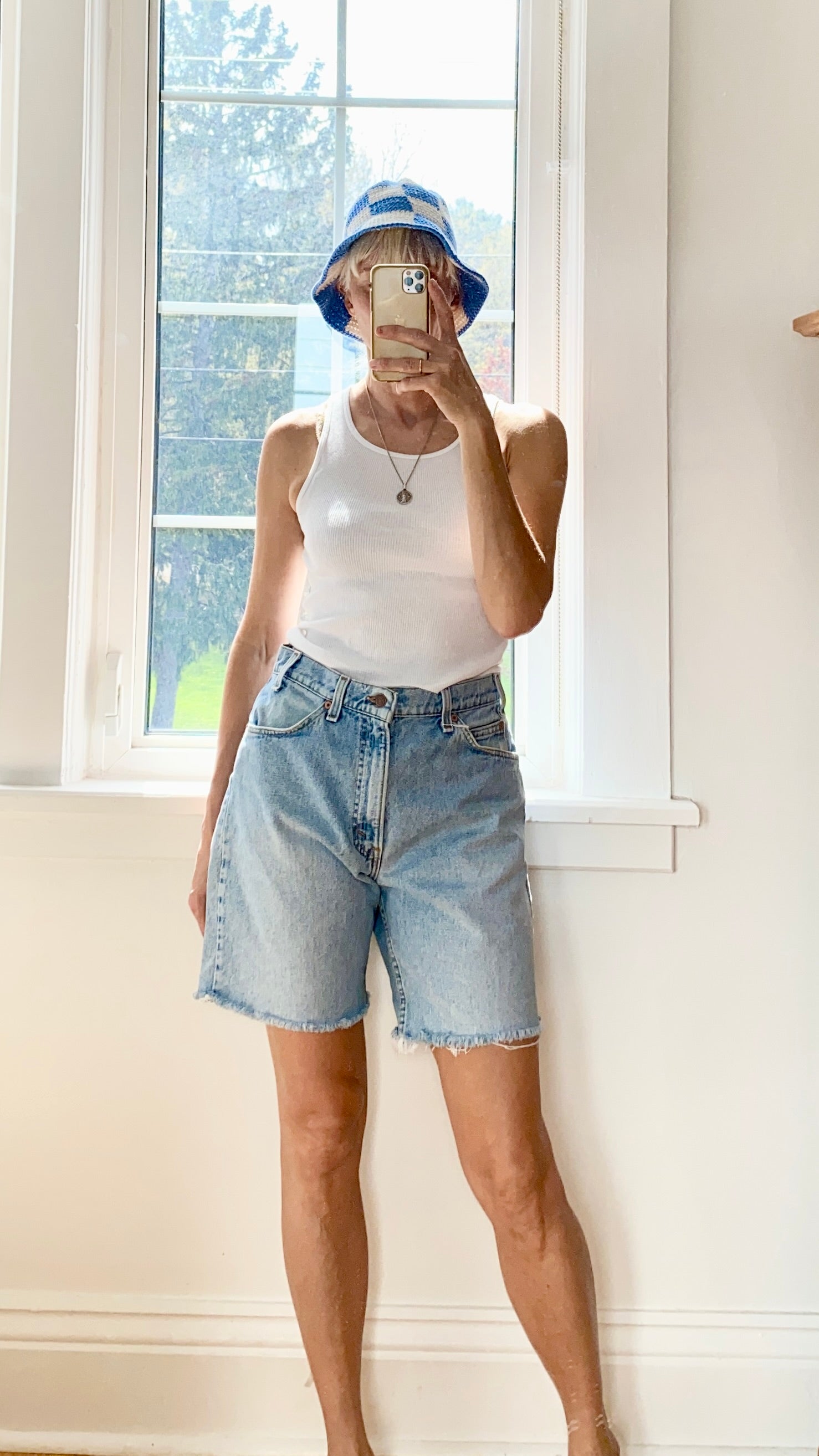 Vintage Levis Orange Tab Shorts Light Wash Size 30