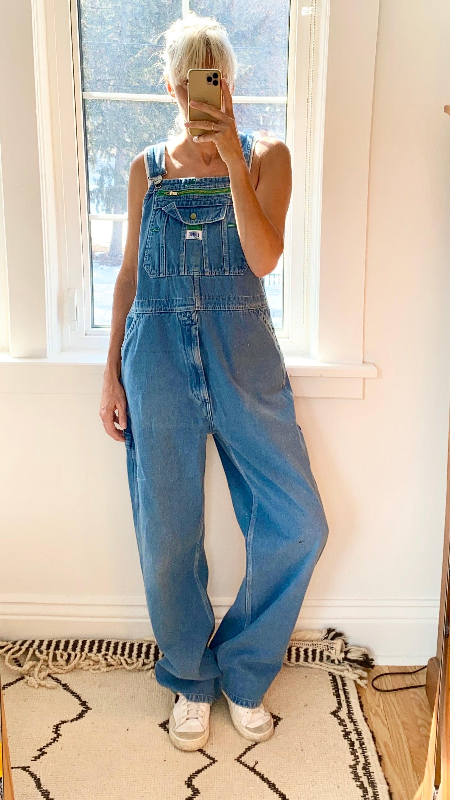 Vintage Liberty Denim Carpenter Overalls Light to Medium Wash Size L/XL