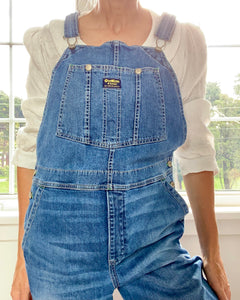 Vintage Oshkosh Carpenter Overalls Medium Blue Wash Size ML