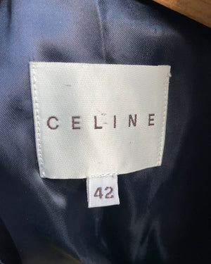 Pre Loved CELINE Wool Cashmere Navy Coat