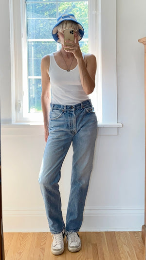 Vintage Levis 505 Orange Tab Medium Wash size 31 Made in USA