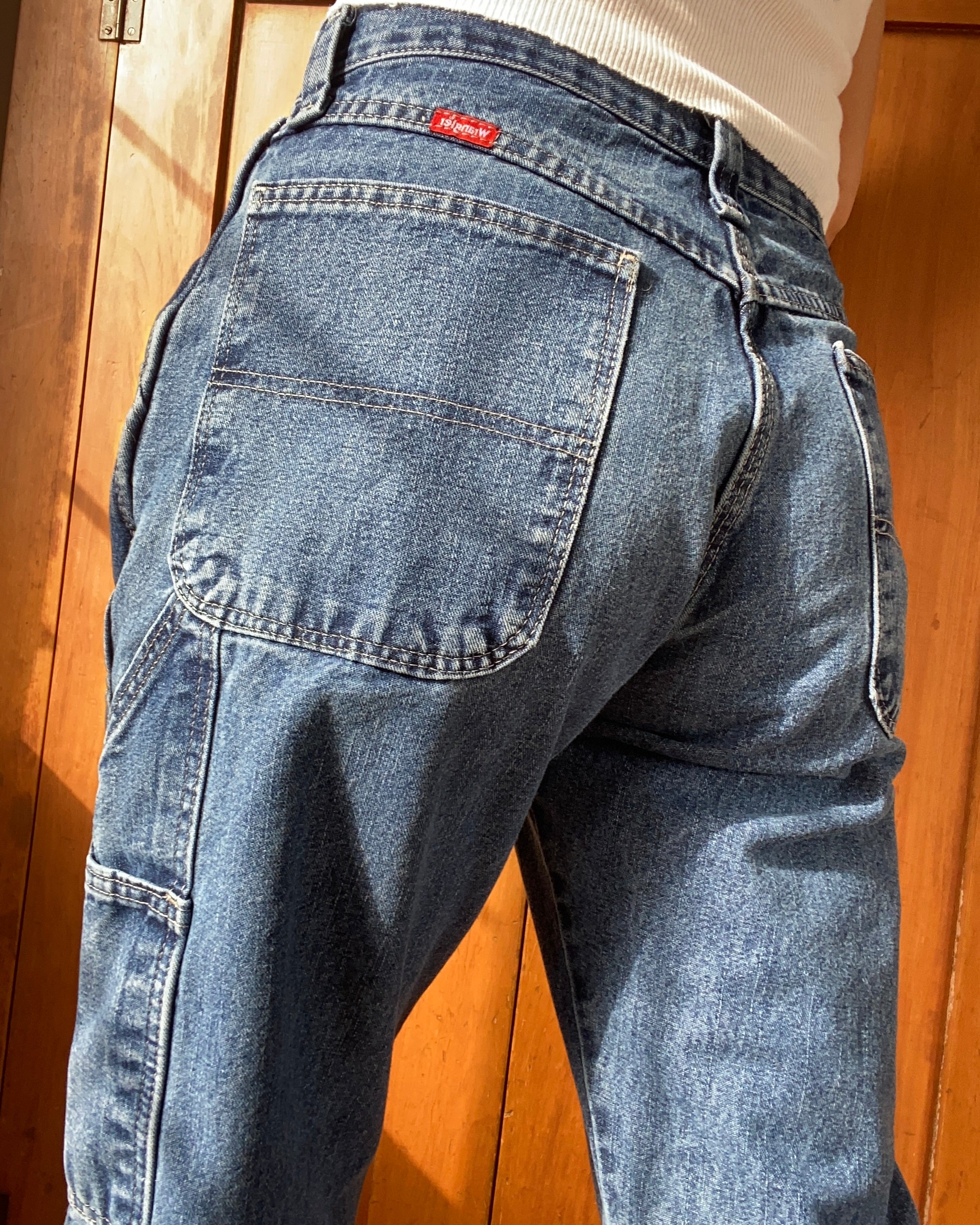 Vintage Wrangler Carpenters Dark Blue Wash Jeans size 31