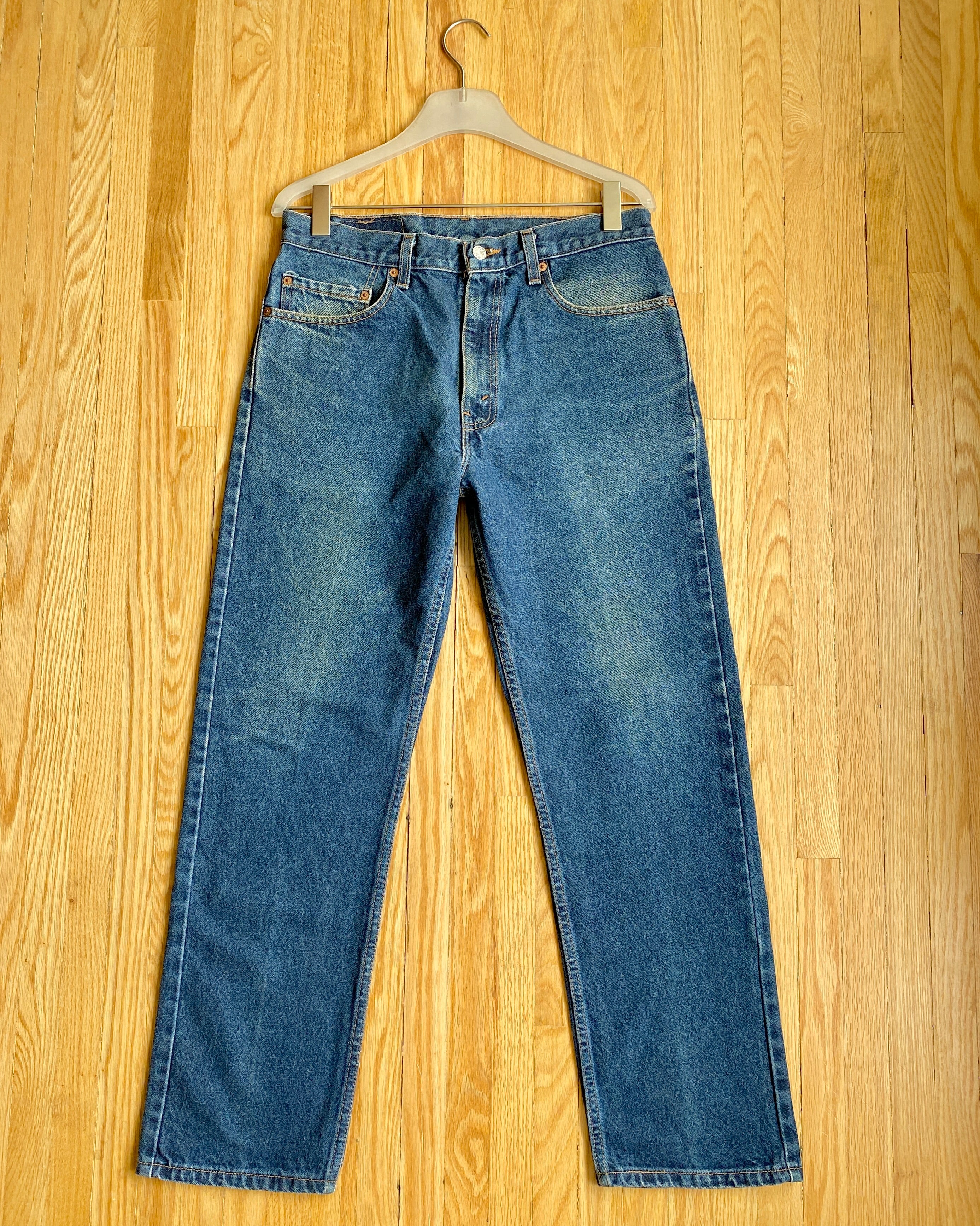 Vintage Mens Levis 505 Medium to Dark Wash Jeans Made in USA size 33
