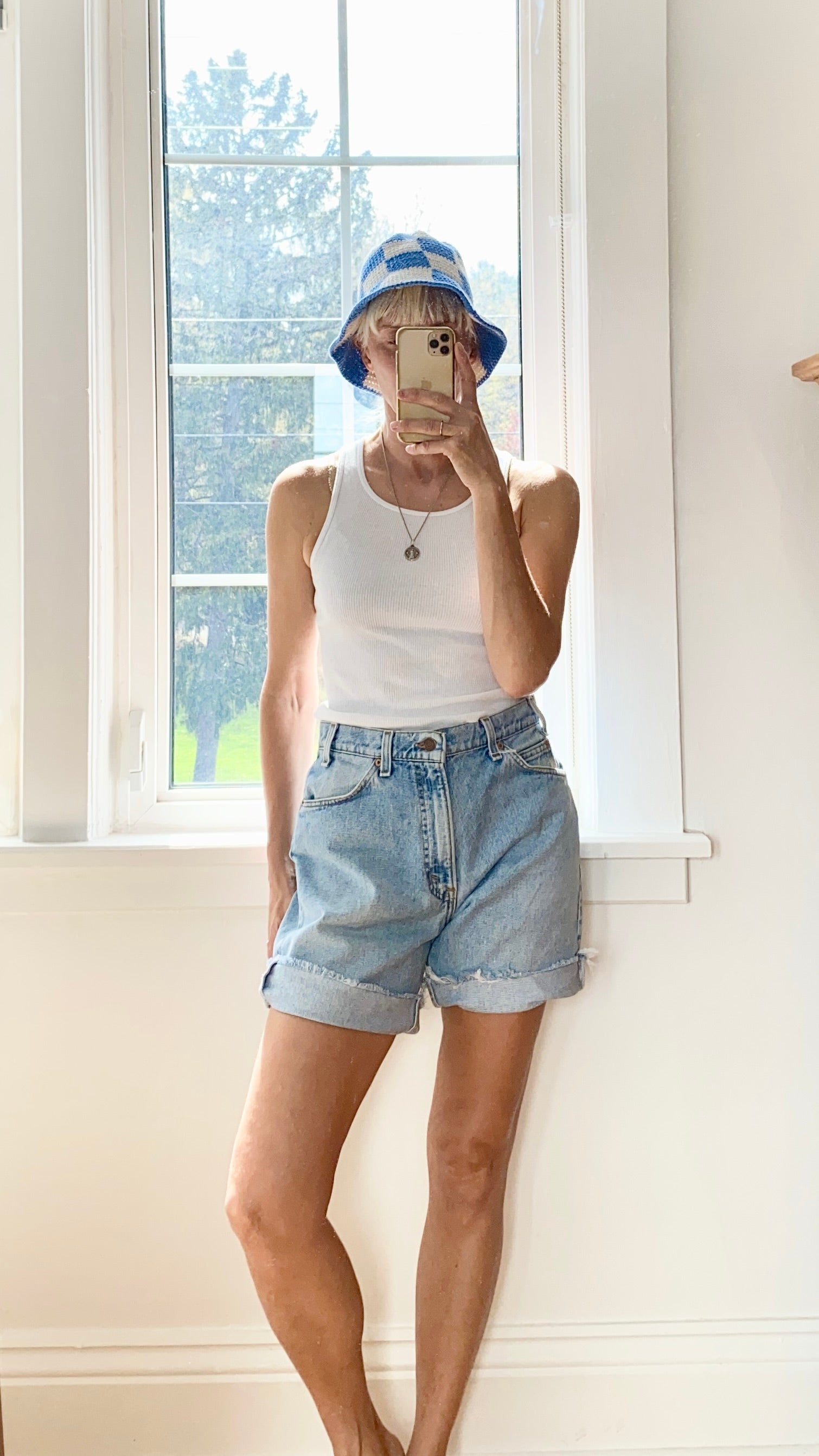 Vintage Levis Orange Tab Shorts Light Wash Size 30