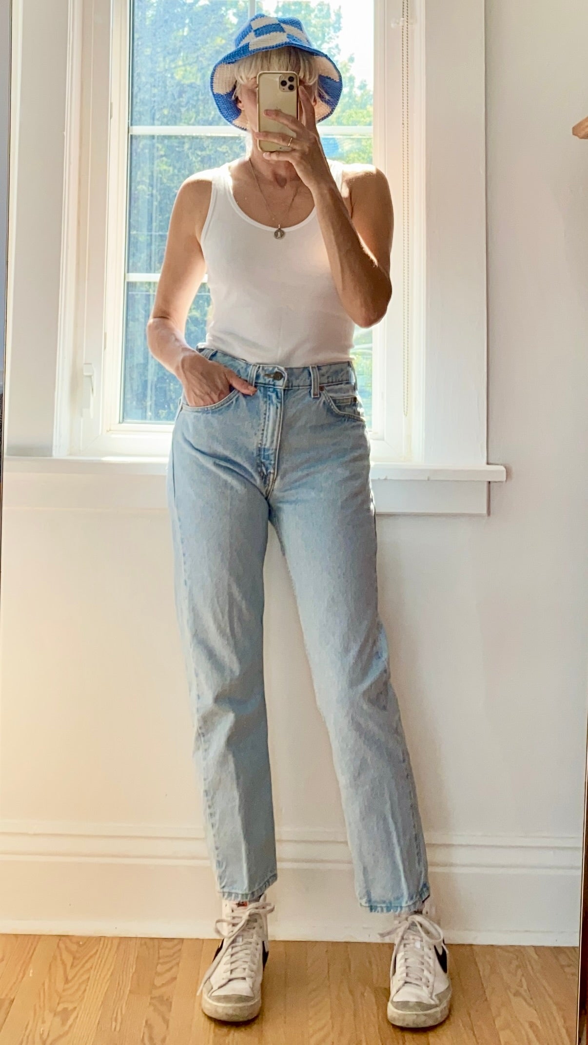 Vintage Levis 505 Orange Tab Light Wash size 31