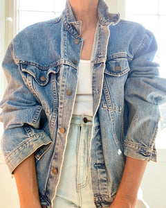 Vintage 1980s Levis Jean Jacket light wash