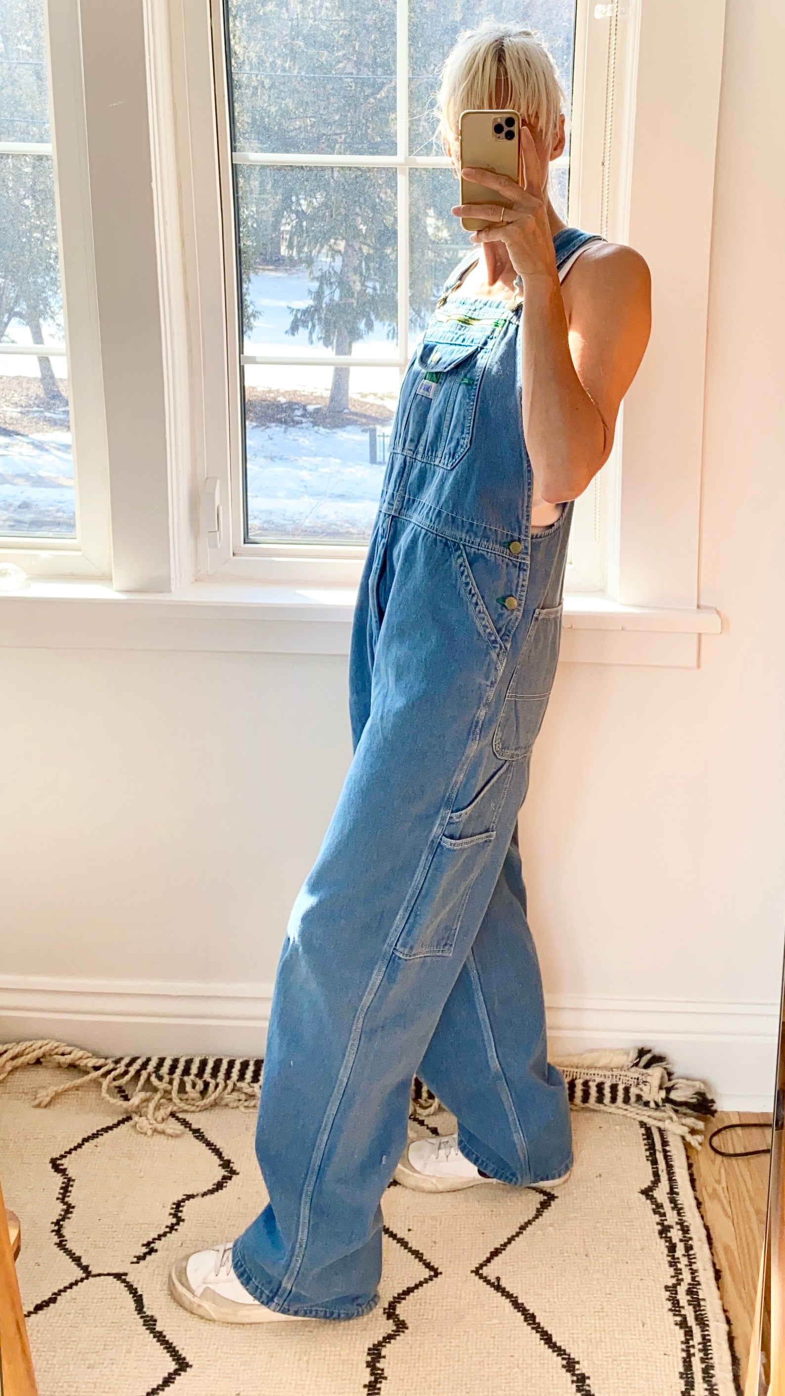 Vintage Liberty Denim Carpenter Overalls Light to Medium Wash Size L/XL