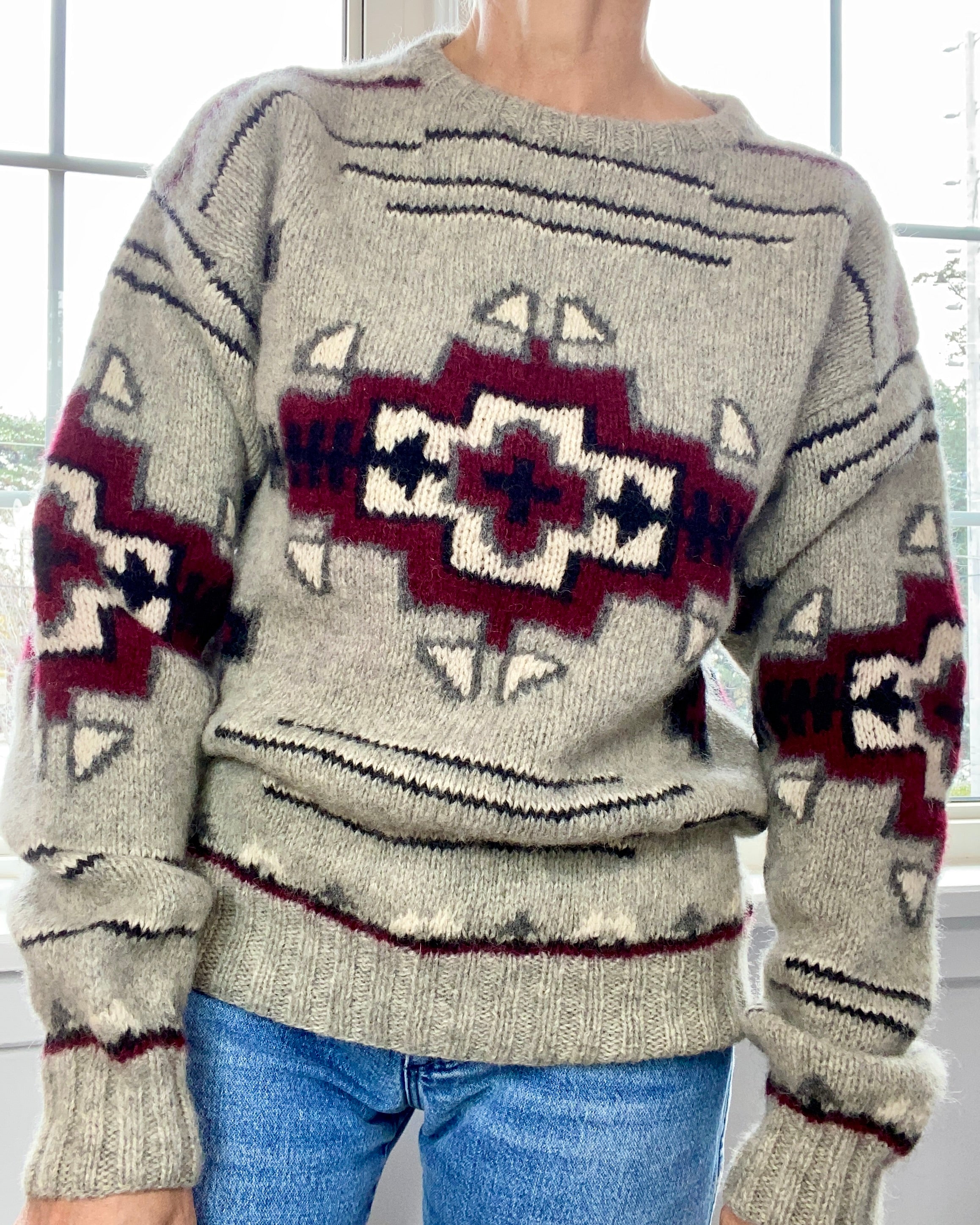 VINTAGE Eddie Bauer Southwestern Style Sweater