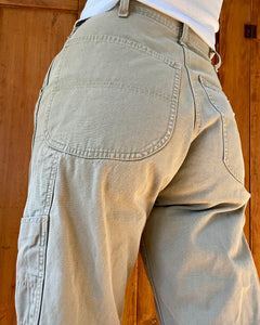 Vintage LEE Carpenters Tan Wash Jeans Pants size 27 28 29