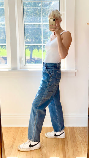 Vintage LEE Denim Carpenters Medium Wash size 31