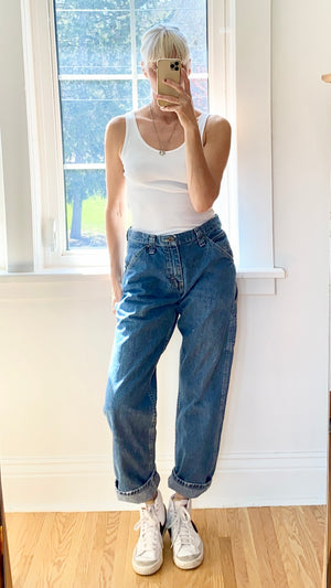 Vintage LEE Denim Carpenters Medium Wash size 31