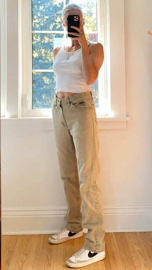 Vintage LEEs Tan Wash Jeans size 31