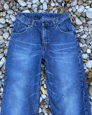 Vintage LEE Denim Dungarees Medium to Dark Wash size 30 to 31