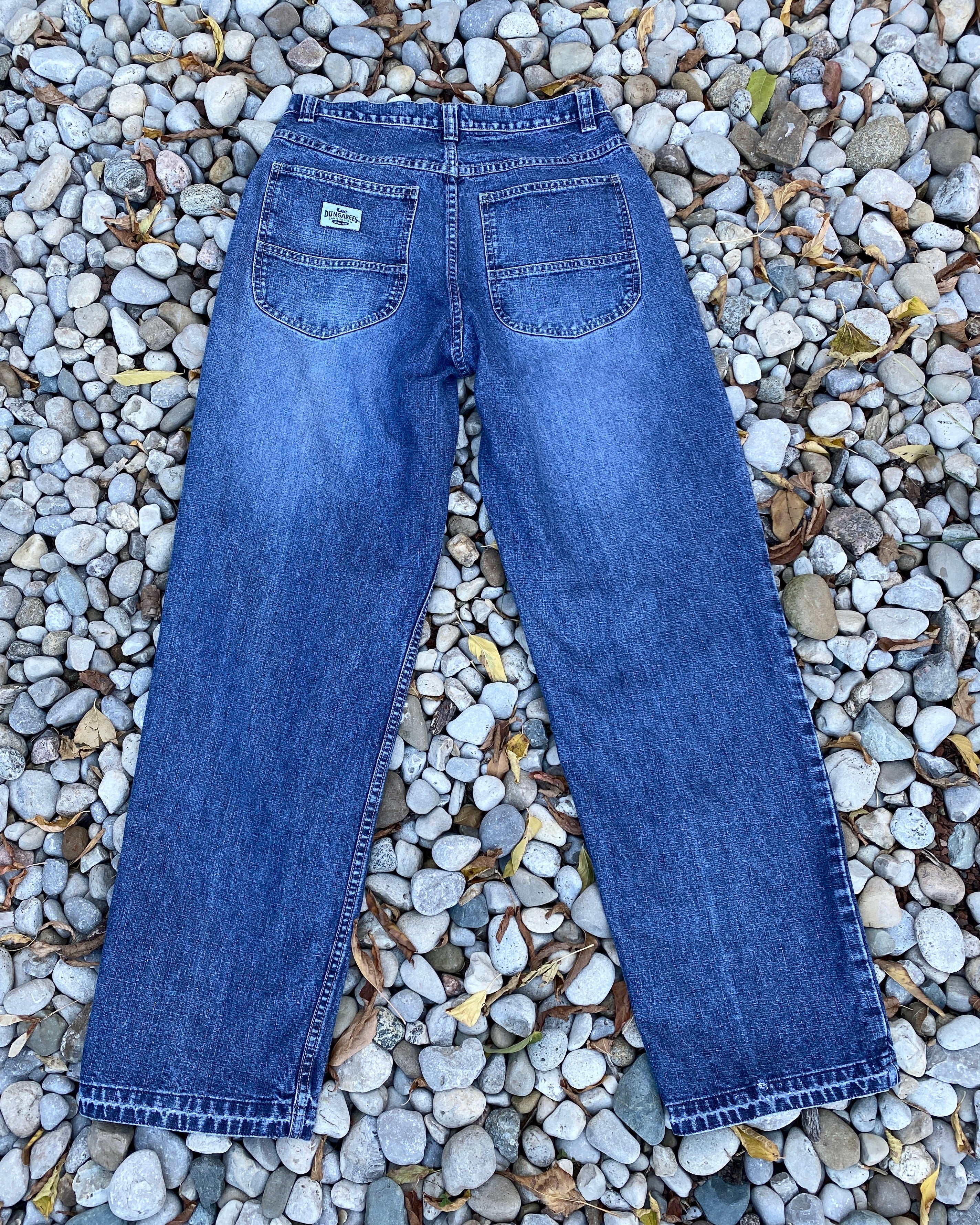 Vintage LEE Denim Dungarees Medium to Dark Wash size 30 to 31