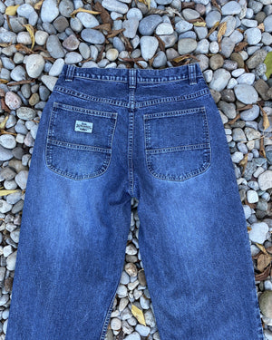 Vintage LEE Denim Dungarees Medium to Dark Wash size 30 to 31