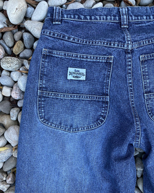 Vintage LEE Denim Dungarees Medium to Dark Wash size 30 to 31