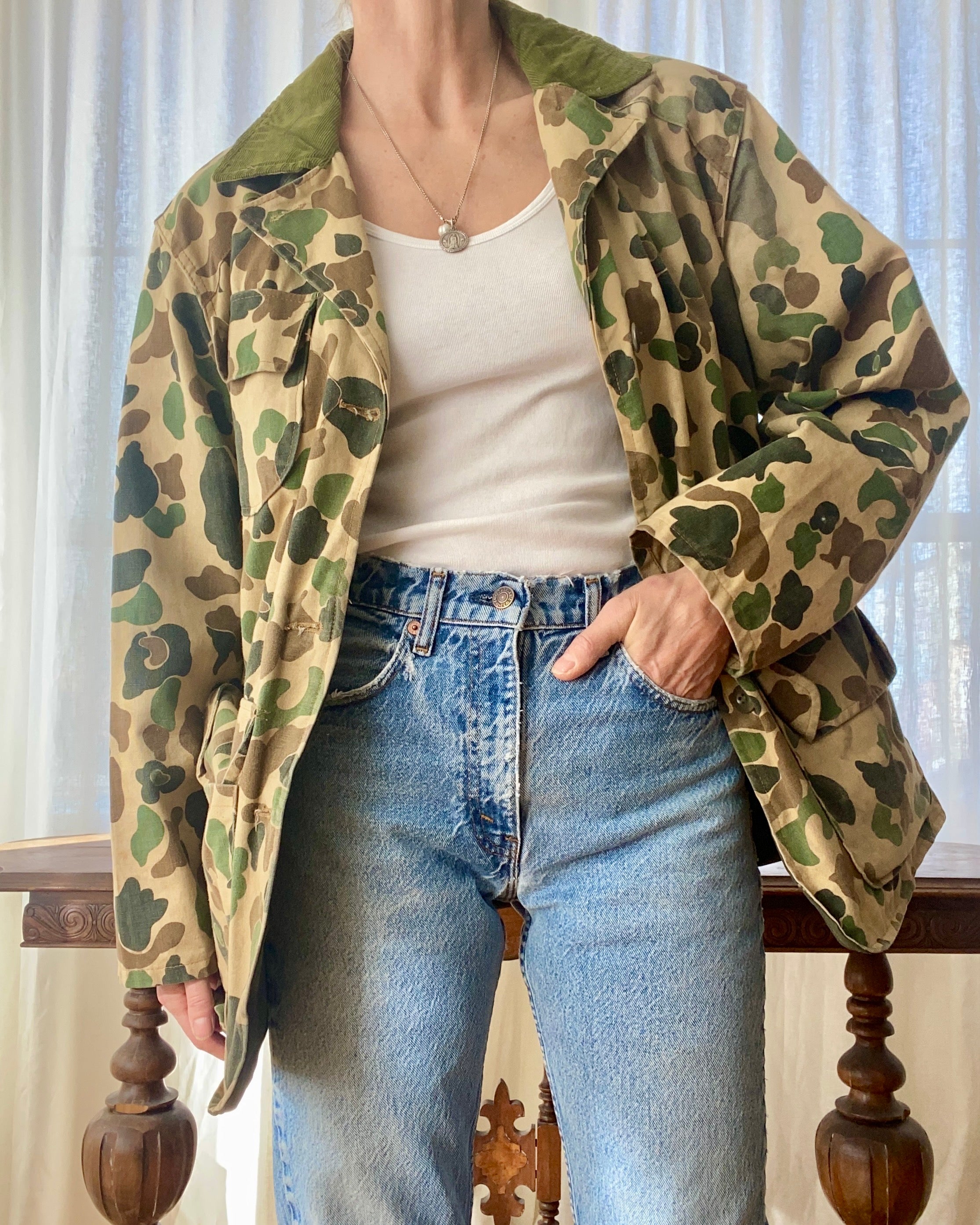 Vintage 1960s BRUSH MASTER Camouflage Canvas Hunting Jacket – Ardith