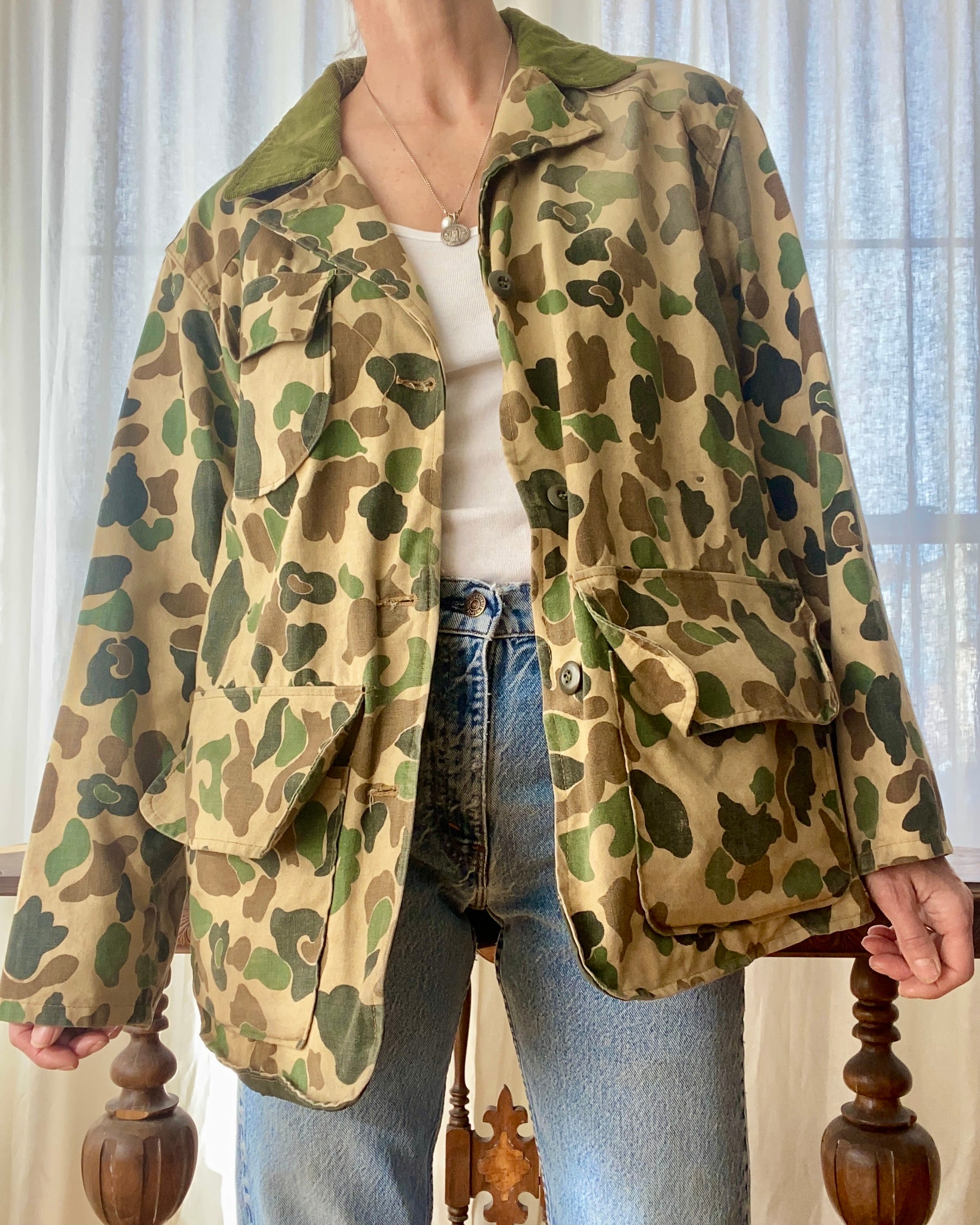Vintage 1960s BRUSH MASTER Camouflage Canvas Hunting Jacket – Ardith