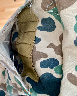 Vintage 1960s BRUSH MASTER Camouflage Canvas Hunting Jacket
