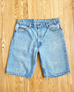 Vintage Levis Orange Tab Jean Shorts Light Wash Size 33